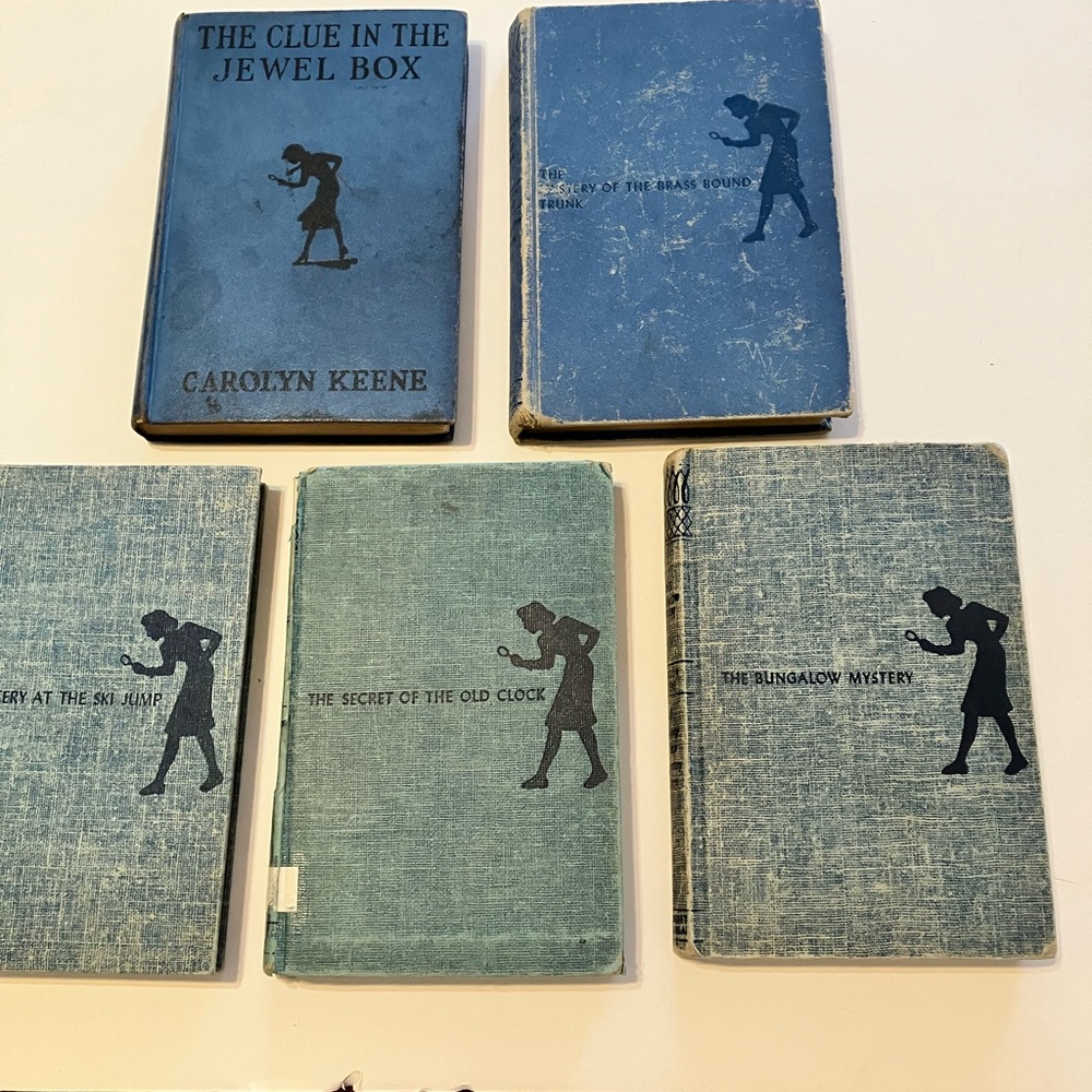 Blue Vintage Hardcover Nancy Drew Mystery Book
